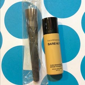 Bare minerals serum foundation & brush